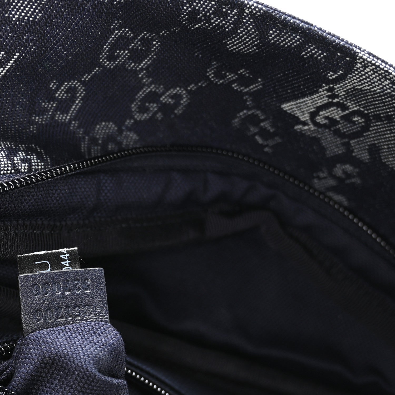 Gucci Denim GG Monogram Camouflage Belt Bag Blue