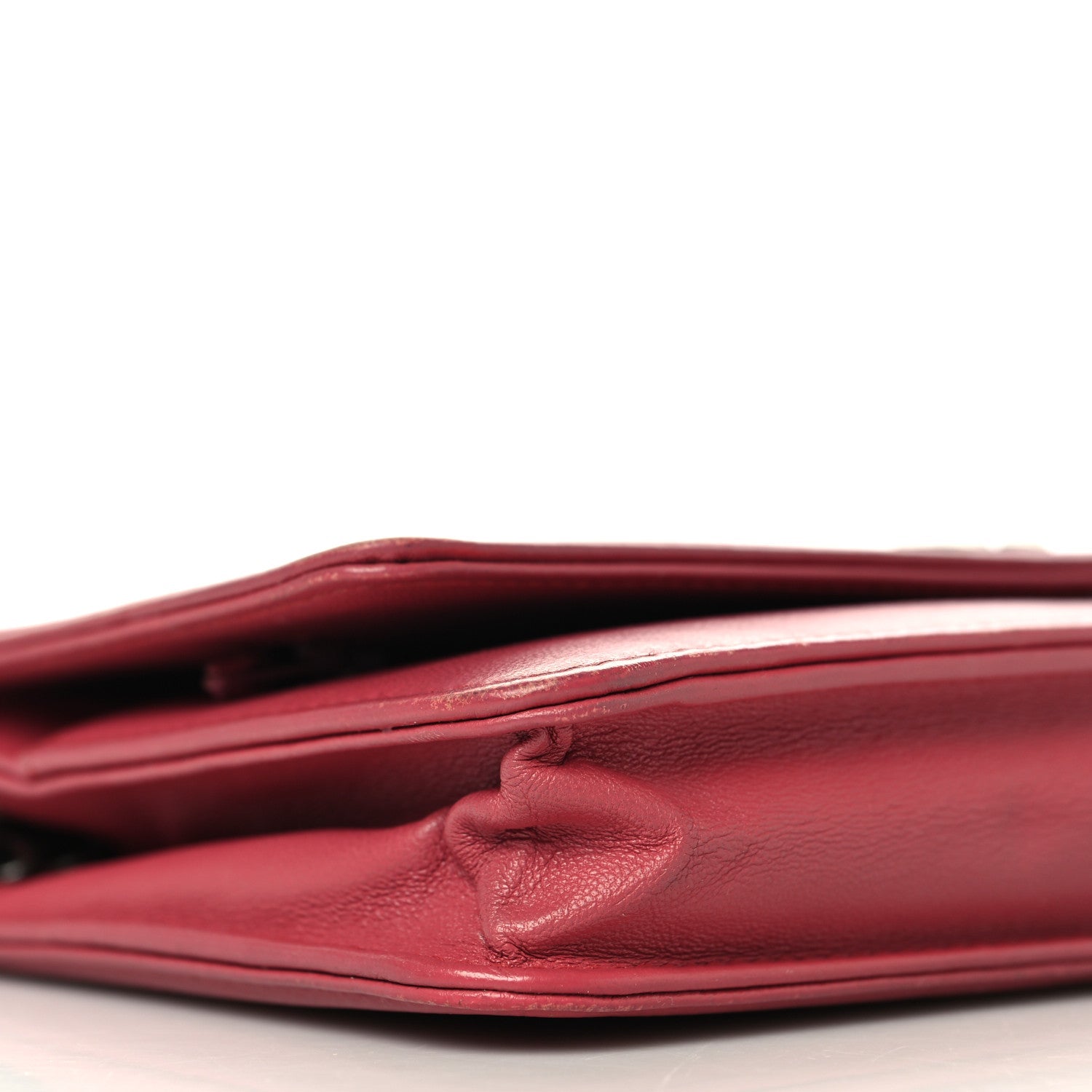 Chanel Calfskin Quilted Boy Wallet On Chain WOC Pink