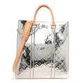 Louis Vuitton Monogram Mirror Sac Plat NM Silver