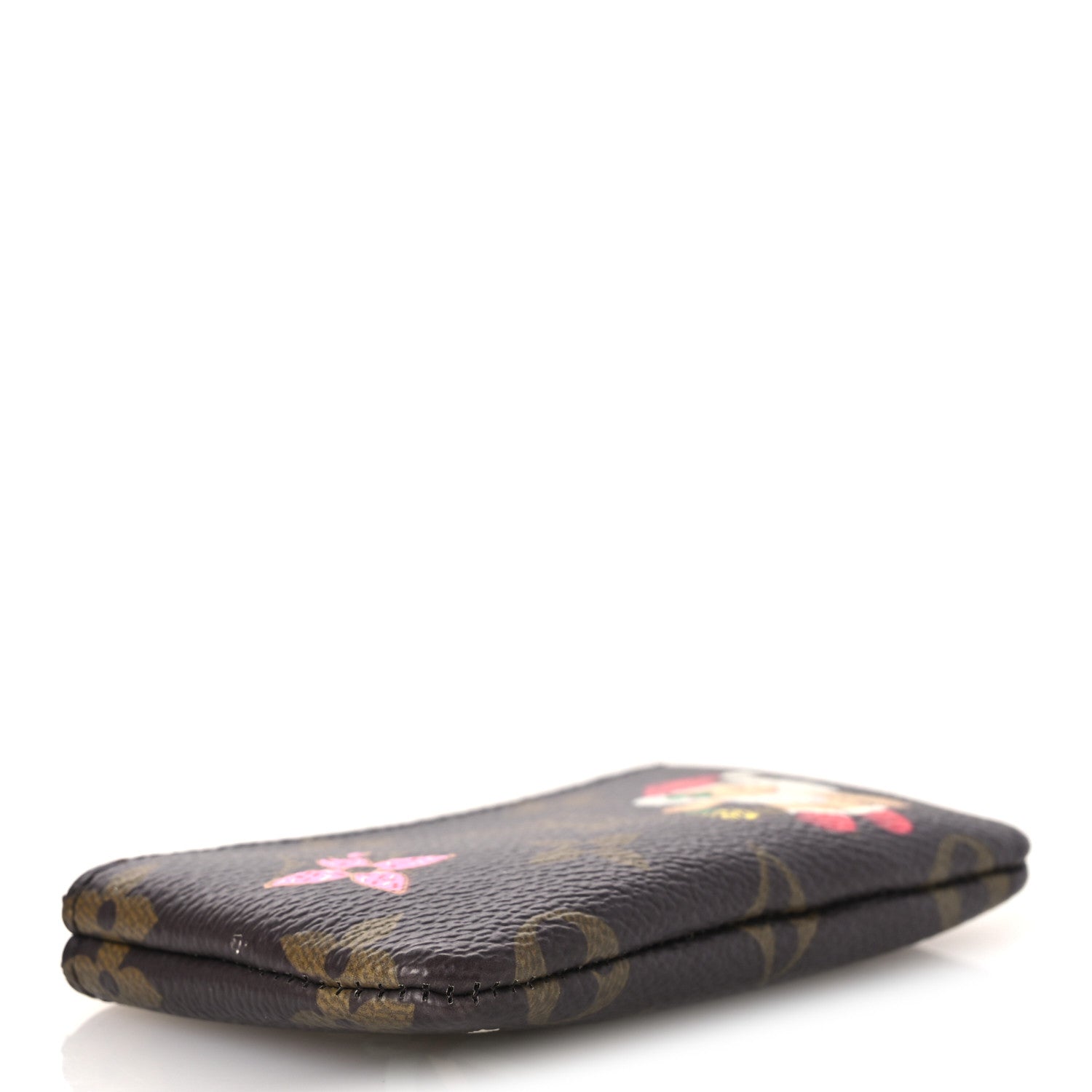 Louis Vuitton Monogram 2024 Christmas Animation Candy Factory Key Pouch Candy Red