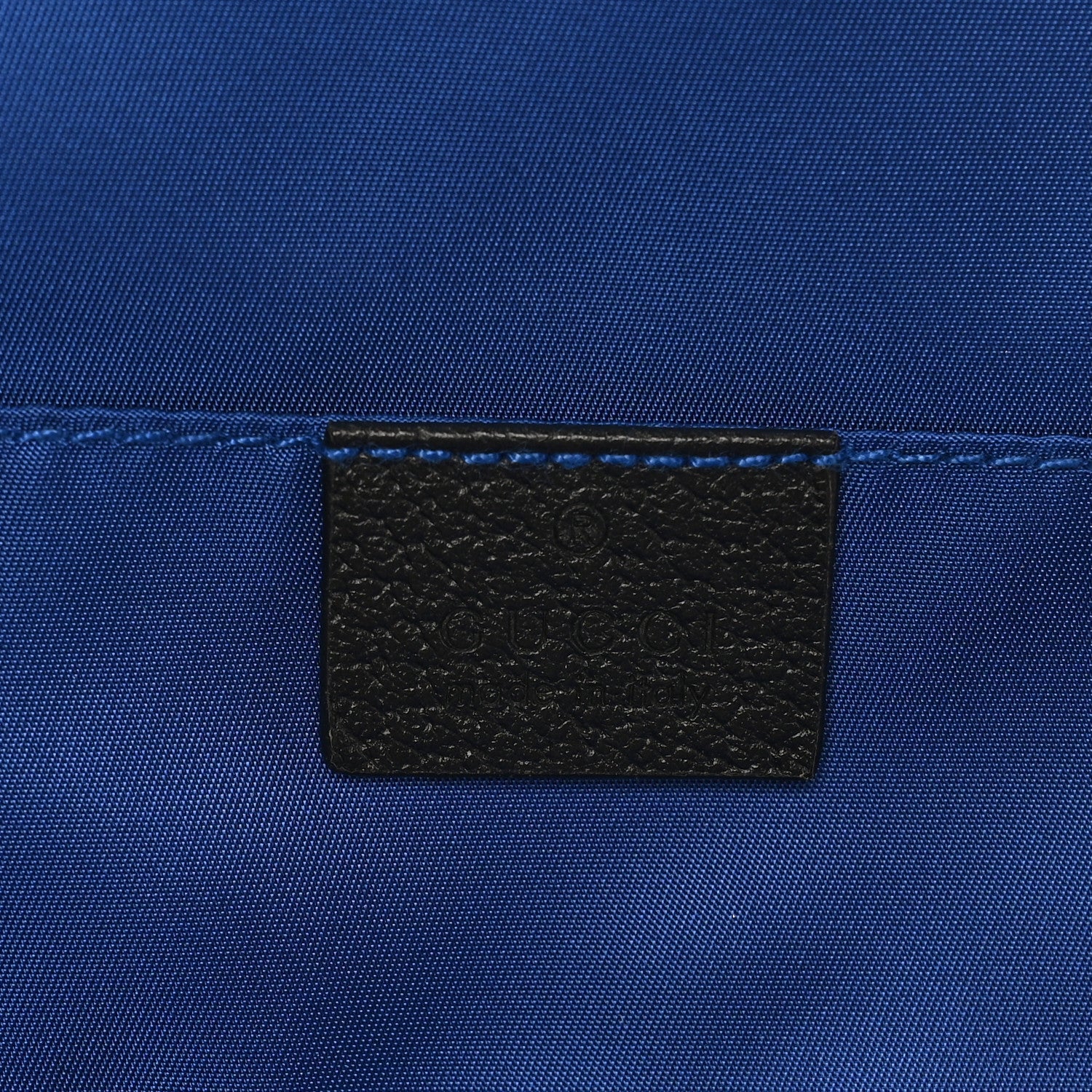 Gucci Econyl Nylon Monogram Off The Grid Backpack Guilted Blue Black