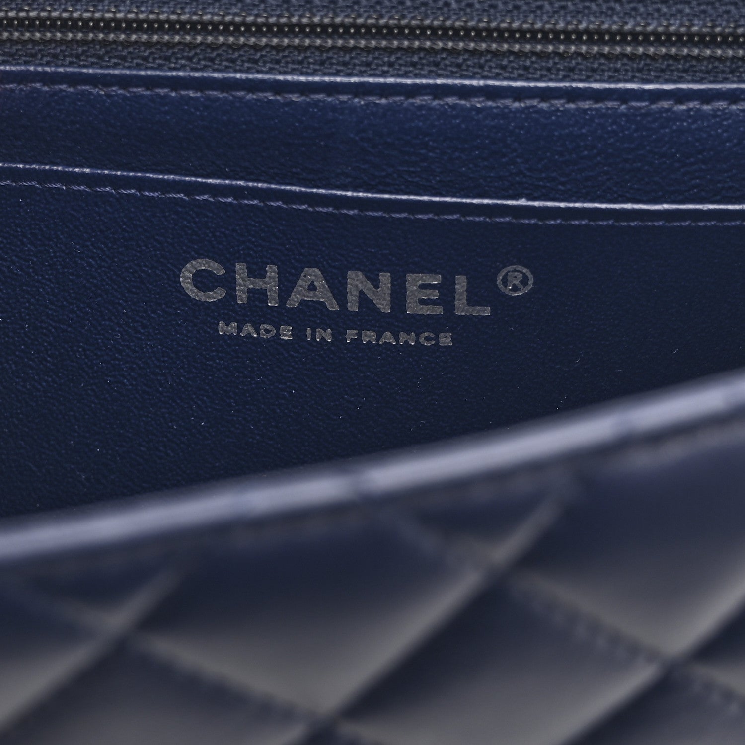 Chanel Lambskin Quilted Mini Square Flap Navy