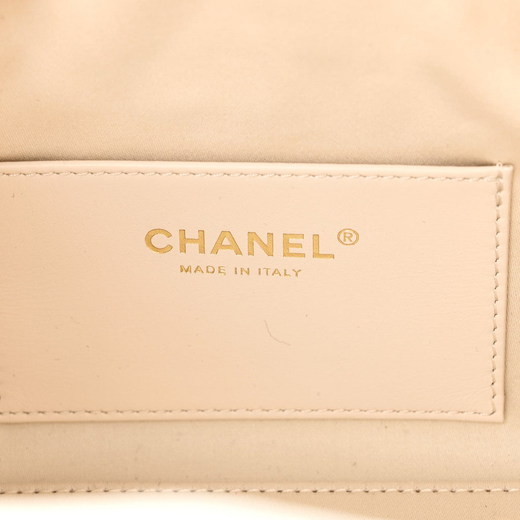 Chanel Caviar Quilted Mini Chanel 25 Handbag White