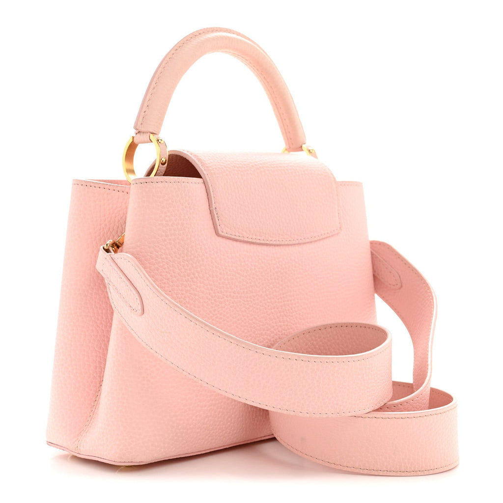 Louis Vuitton Taurillon Capucines BB Rose Jasmin