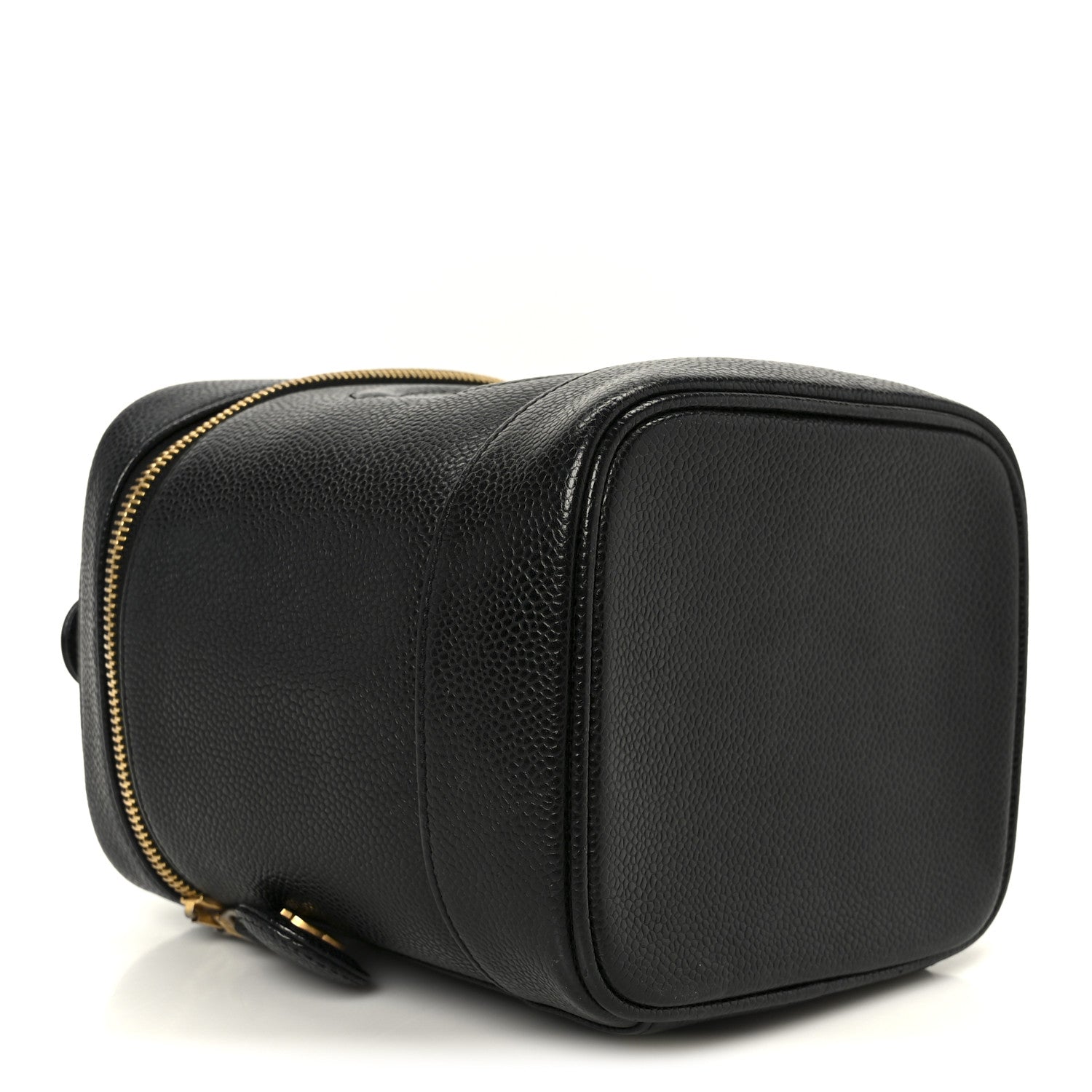 Chanel Caviar Vanity Cosmetic Case Black