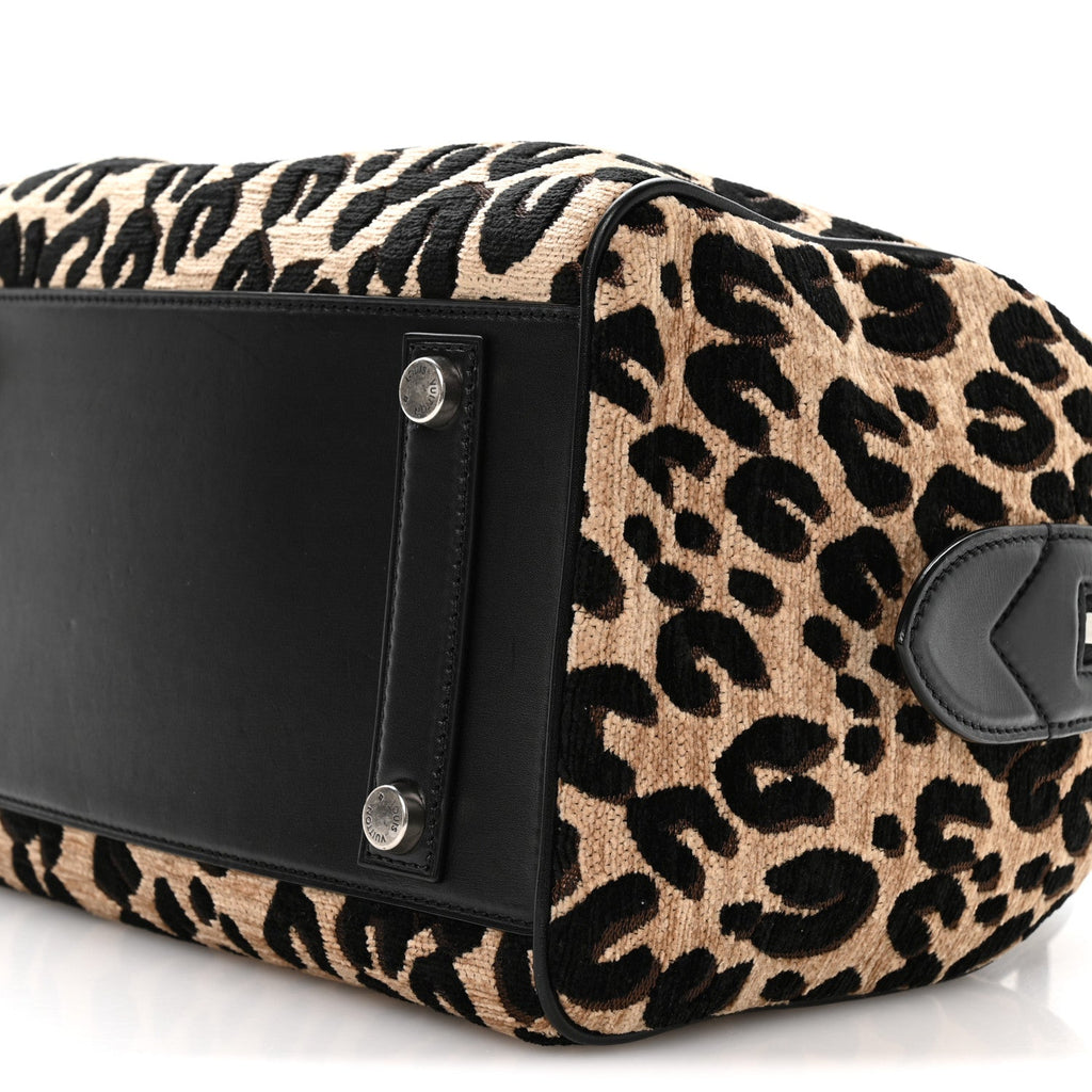 Louis Vuitton Jacquard Velvet Leopard Print Stephen Sprouse Speedy