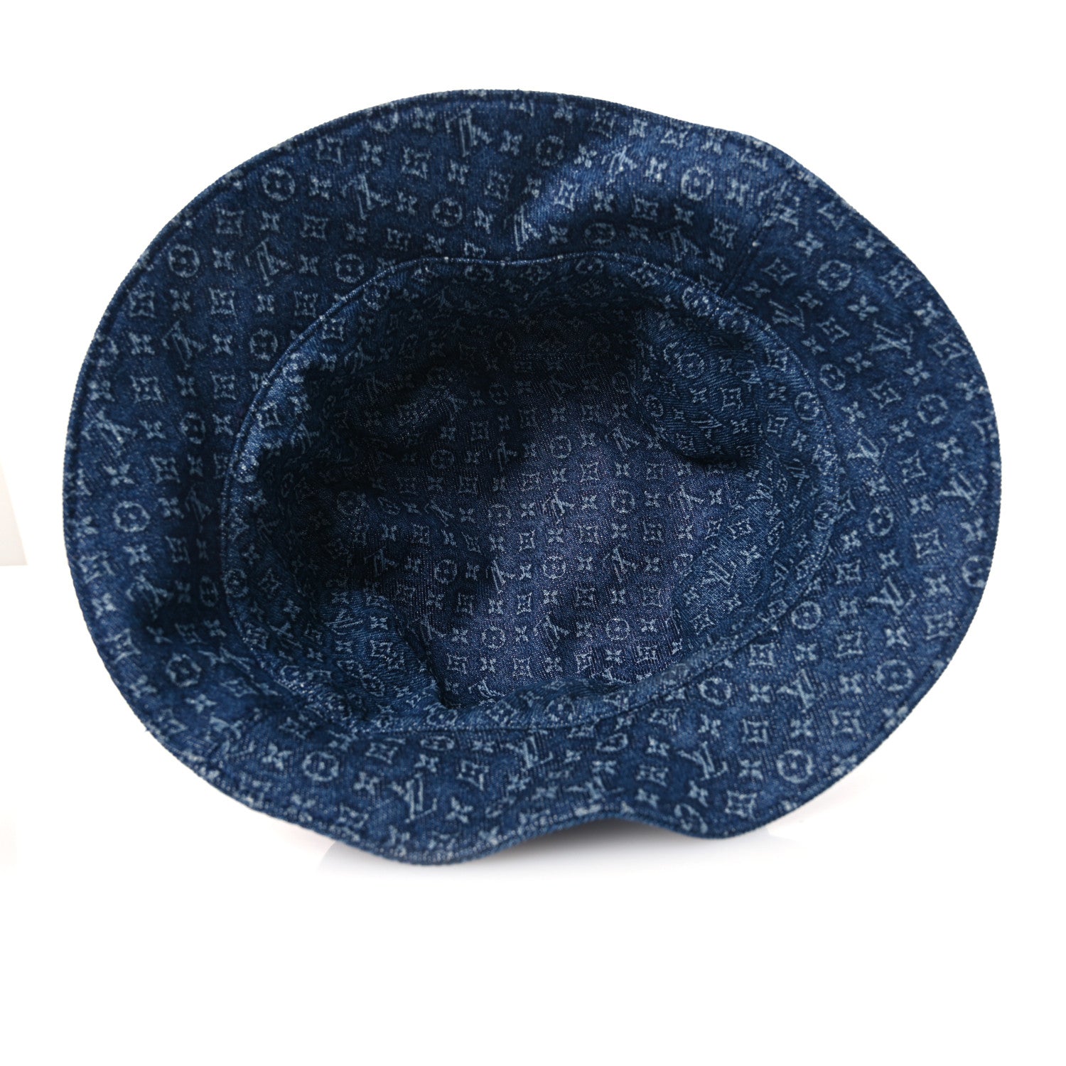 Louis Vuitton Monogram Denim Reversible Everyday Bucket Hat M Blue