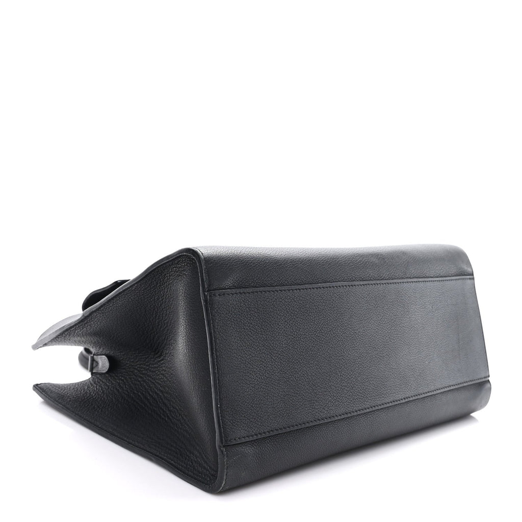 Louis Vuitton Soft Calfskin Lockme Tote MM Black