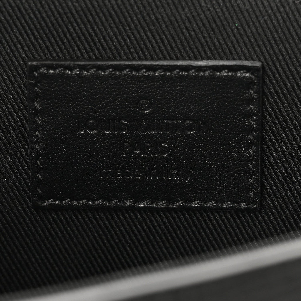 Louis Vuitton Epi Monogram Eclipse Porte Document Portfolio Black