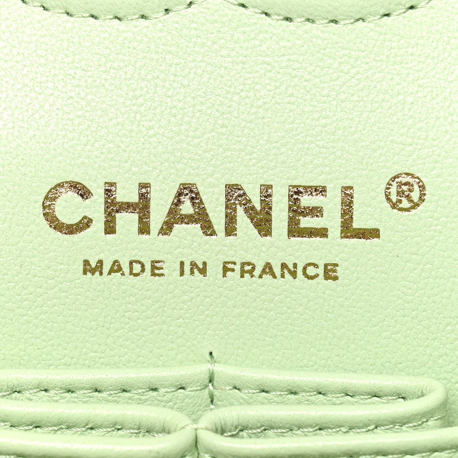 Chanel Caviar Quilted Small Double Flap Light Green