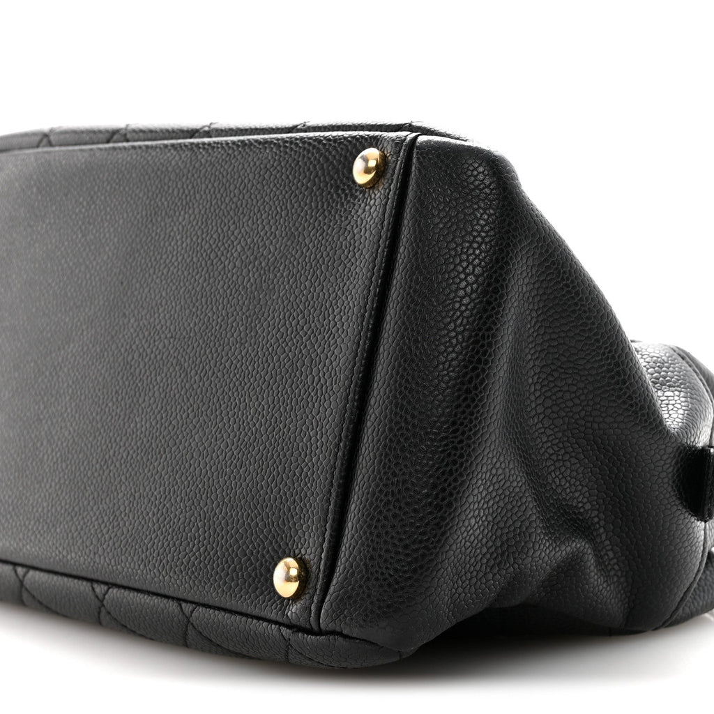 Chanel Caviar Quilted Petit Timeless Tote PTT Black