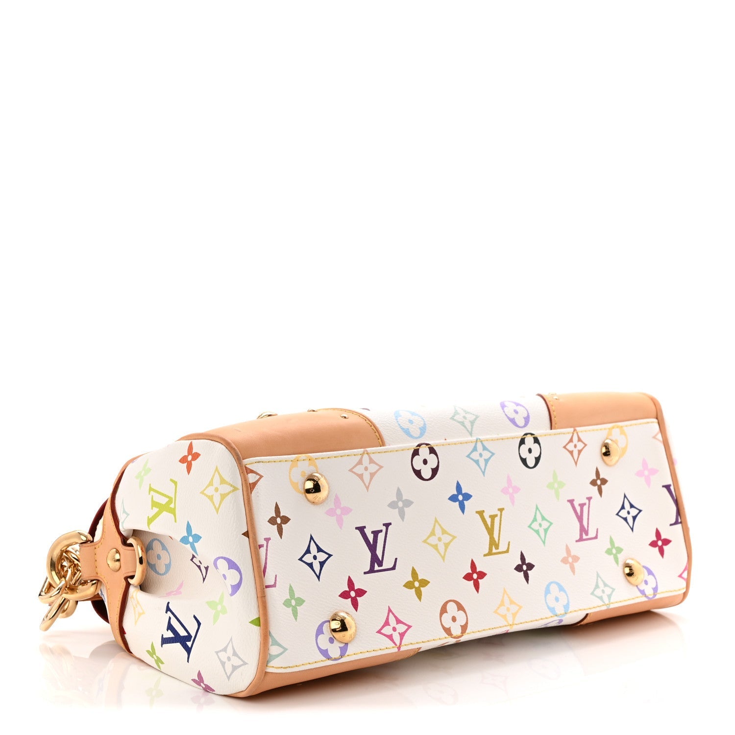 Louis Vuitton Monogram Multicolor Beverly MM White