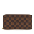 Louis Vuitton Damier Ebene Zippy Wallet Rose Ballerine