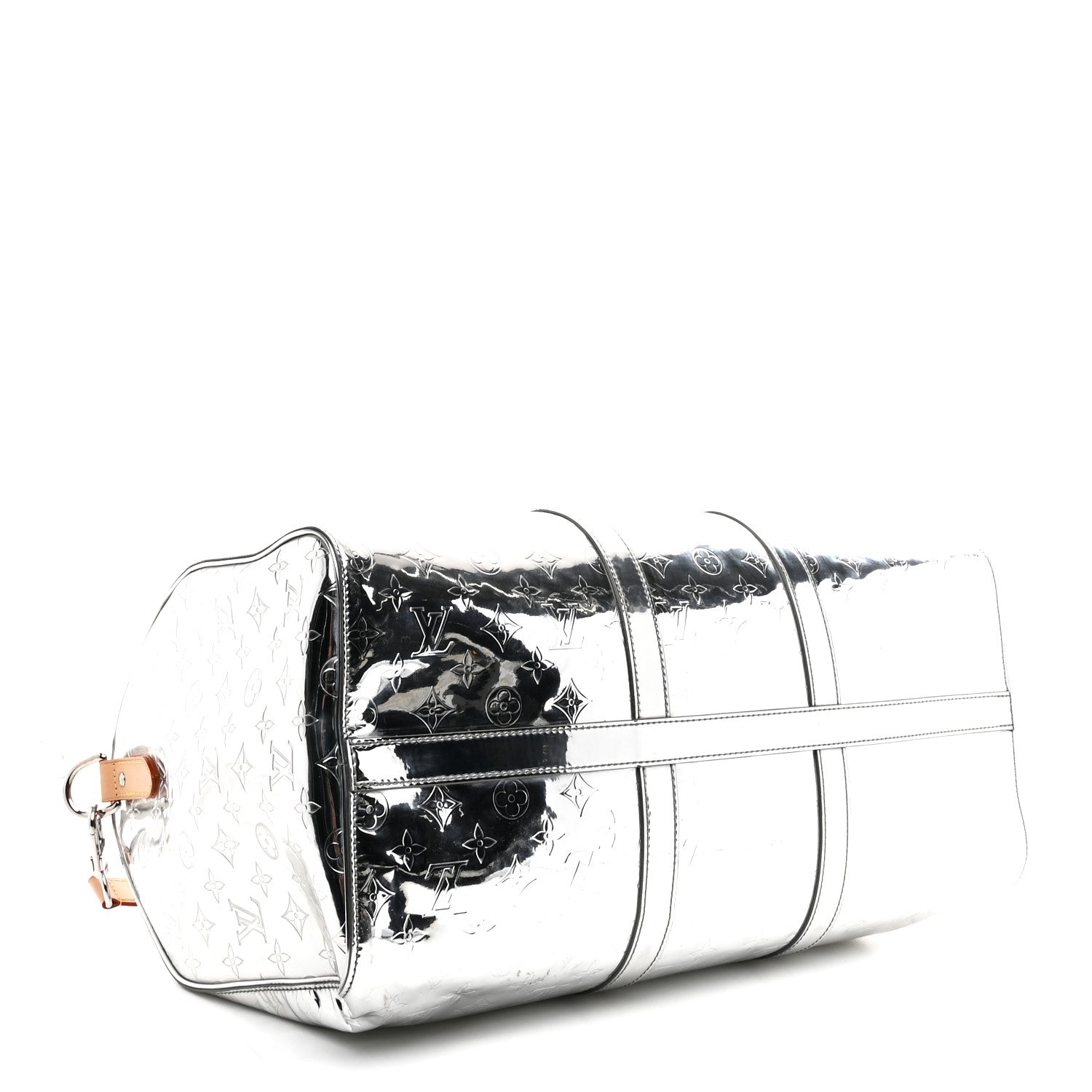 Louis Vuitton Monogram Mirror Keepall Bandouliere 50 Silver