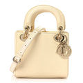 Christian Dior Lizard Mini Lady Dior White