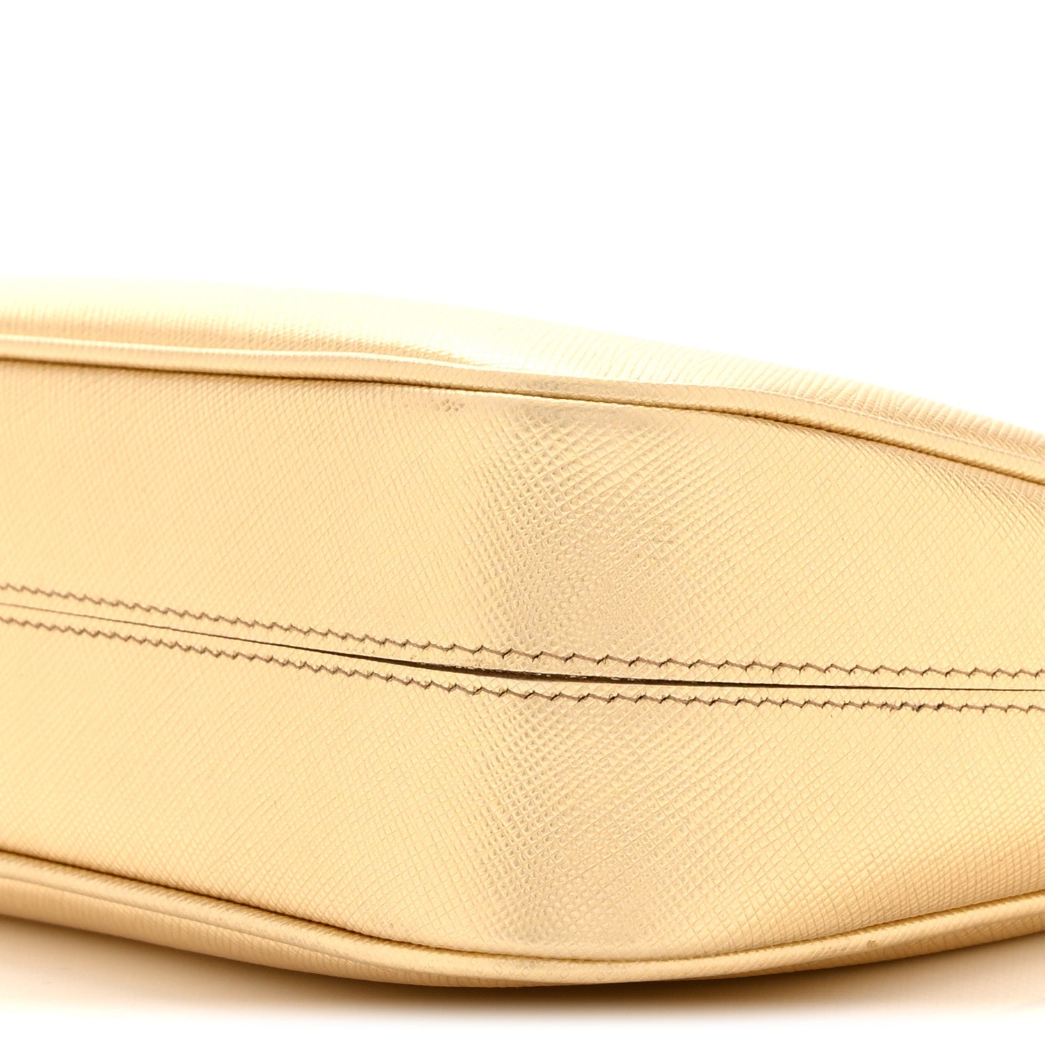 Prada Saffiano Lux Mini Re-Edition Shoulder Bag Platino