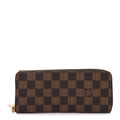 Louis Vuitton Damier Ebene Clemence Wallet Rose Ballerine
