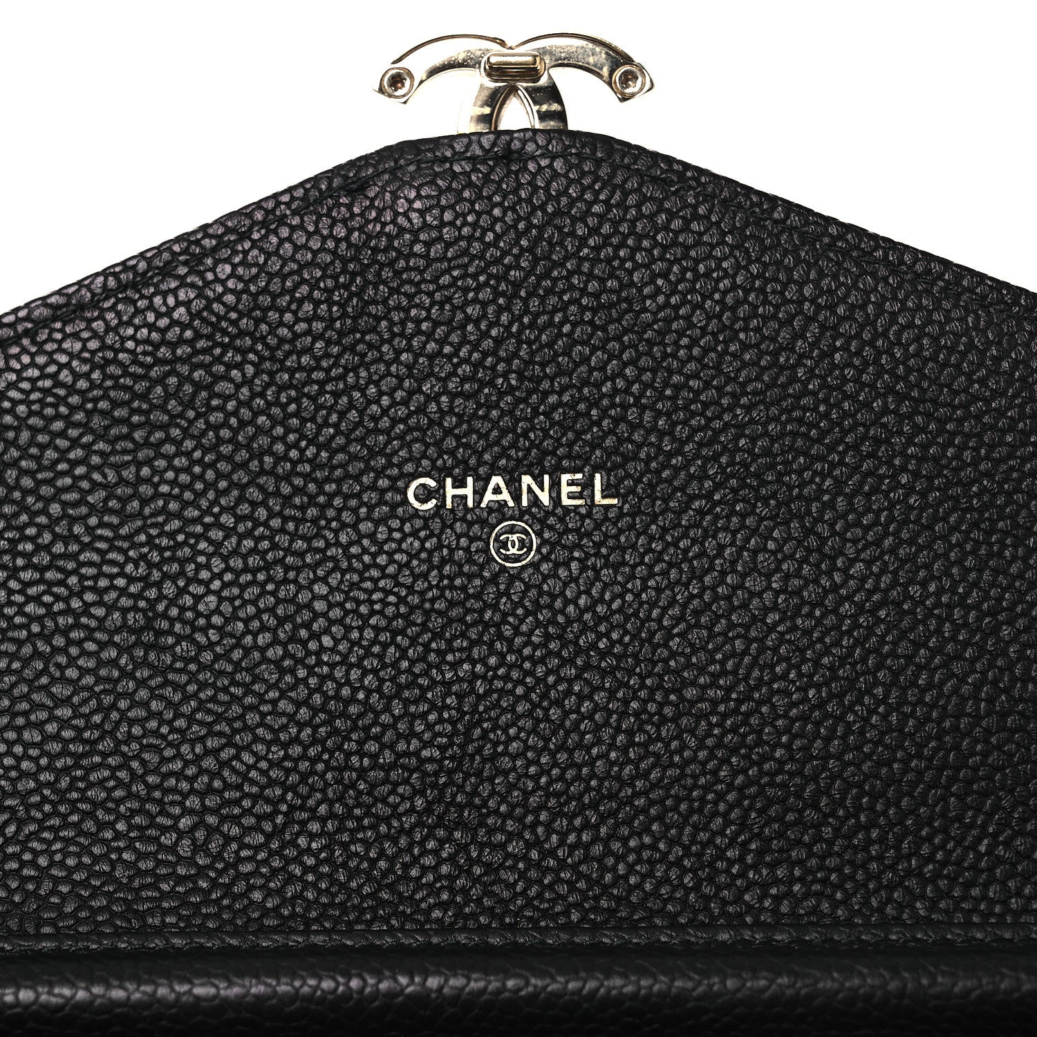 Chanel Grained Calfskin Quilted Cuba Wallet On Chain WOC Black