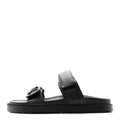 Louis Vuitton Grained Calfskin Sunset Comfort Flat Sandals 38 Black