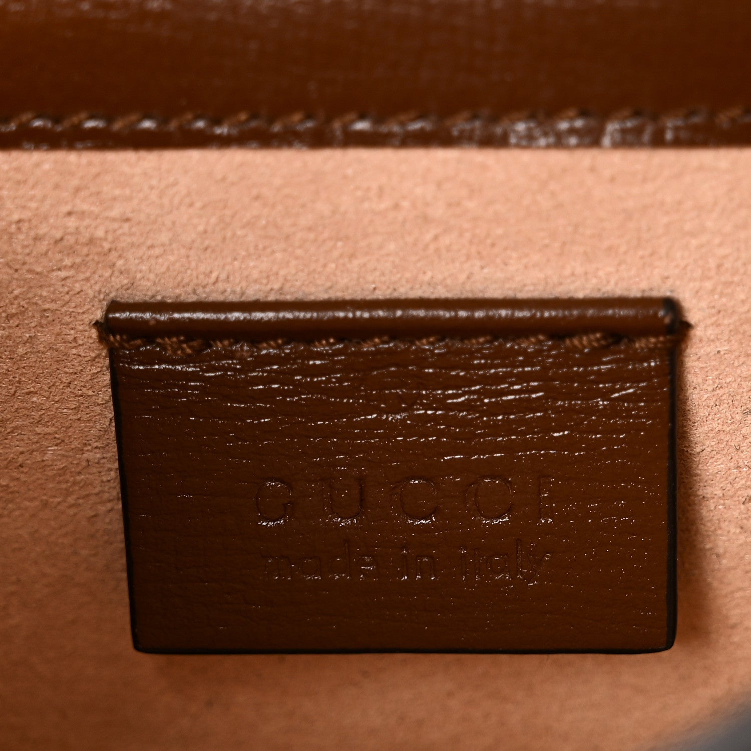 Gucci GG Supreme Monogram Mini Horsebit 1955 Crossbody Bag Beige Brown Sugar