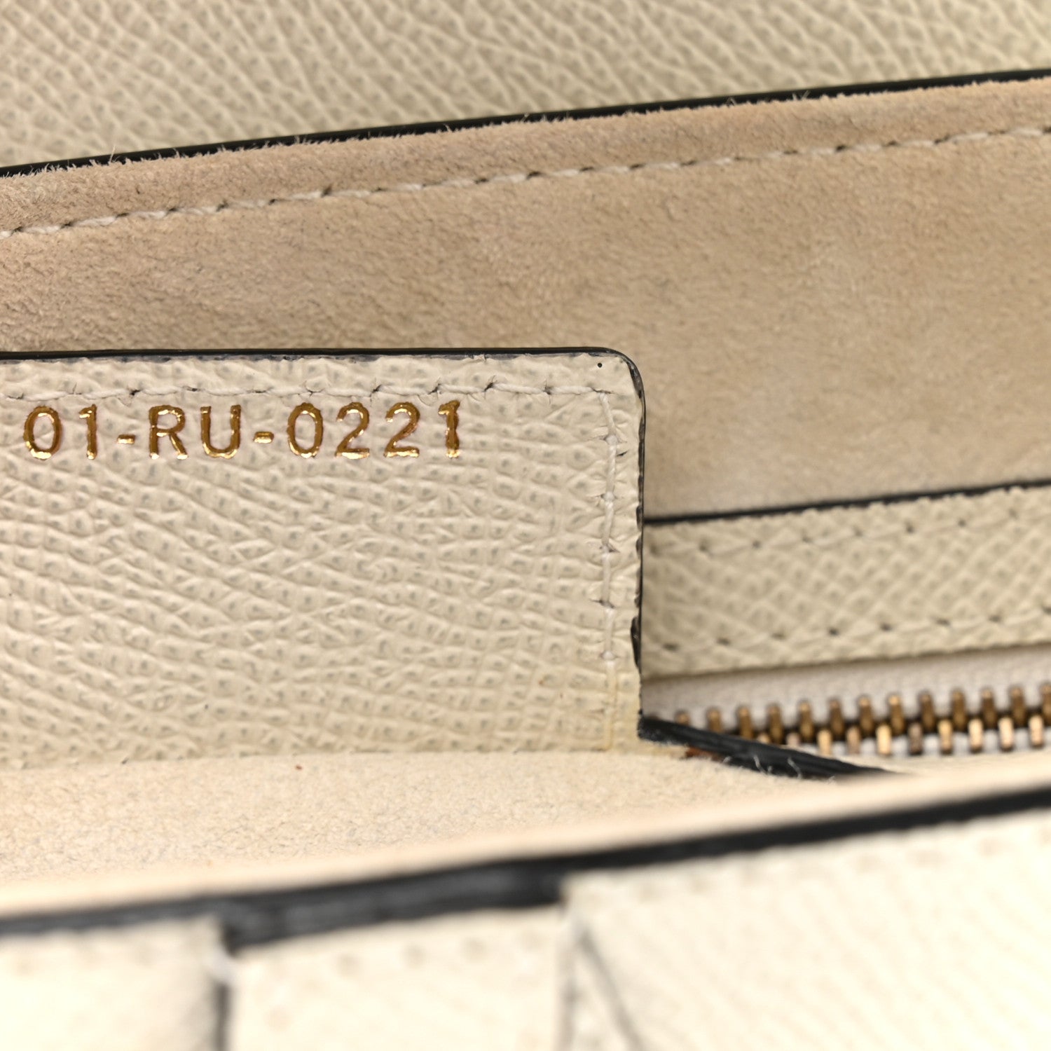 Christian Dior Grained Calfskin Saddle Bag White