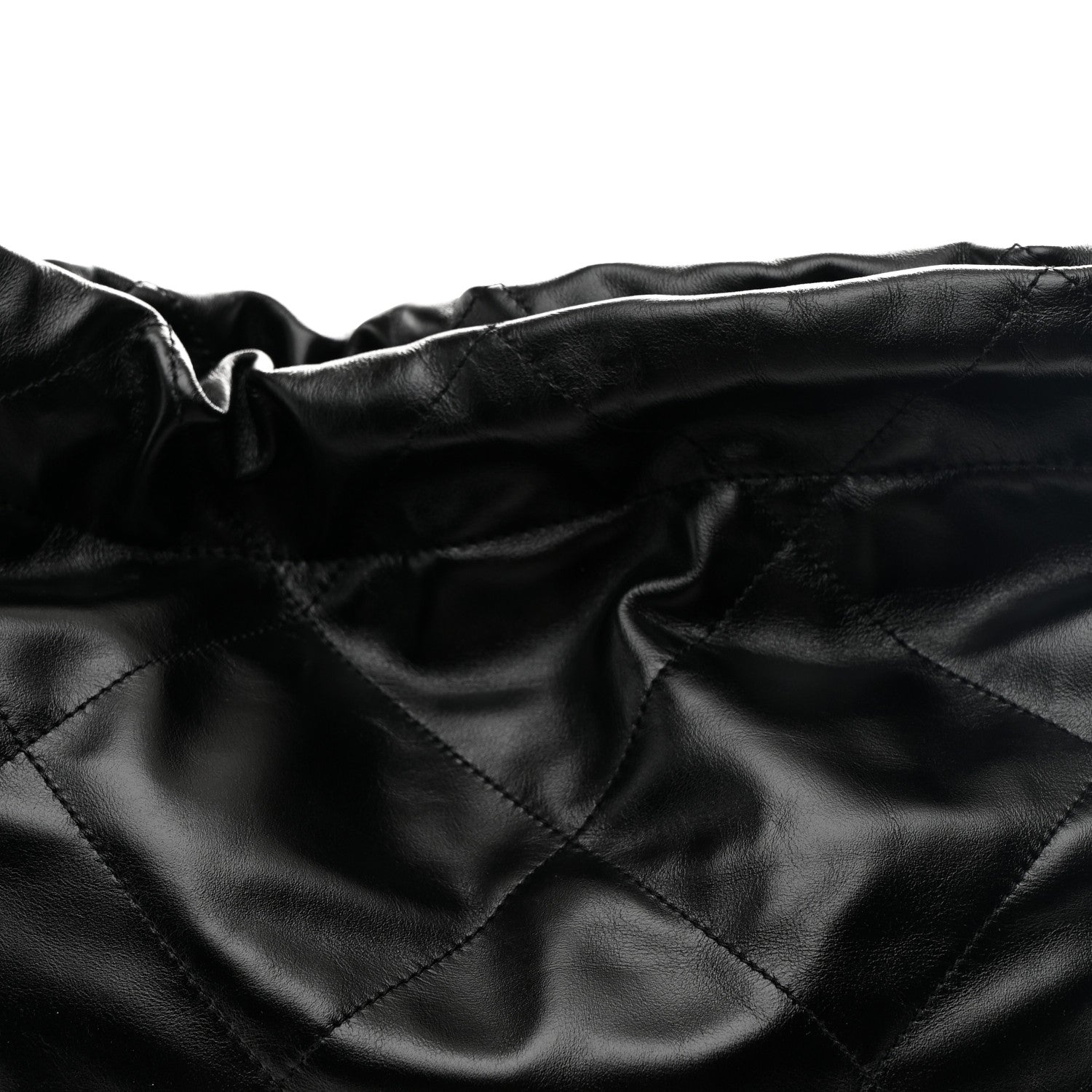 Chanel Shiny Calfskin Quilted Chanel 22 Black