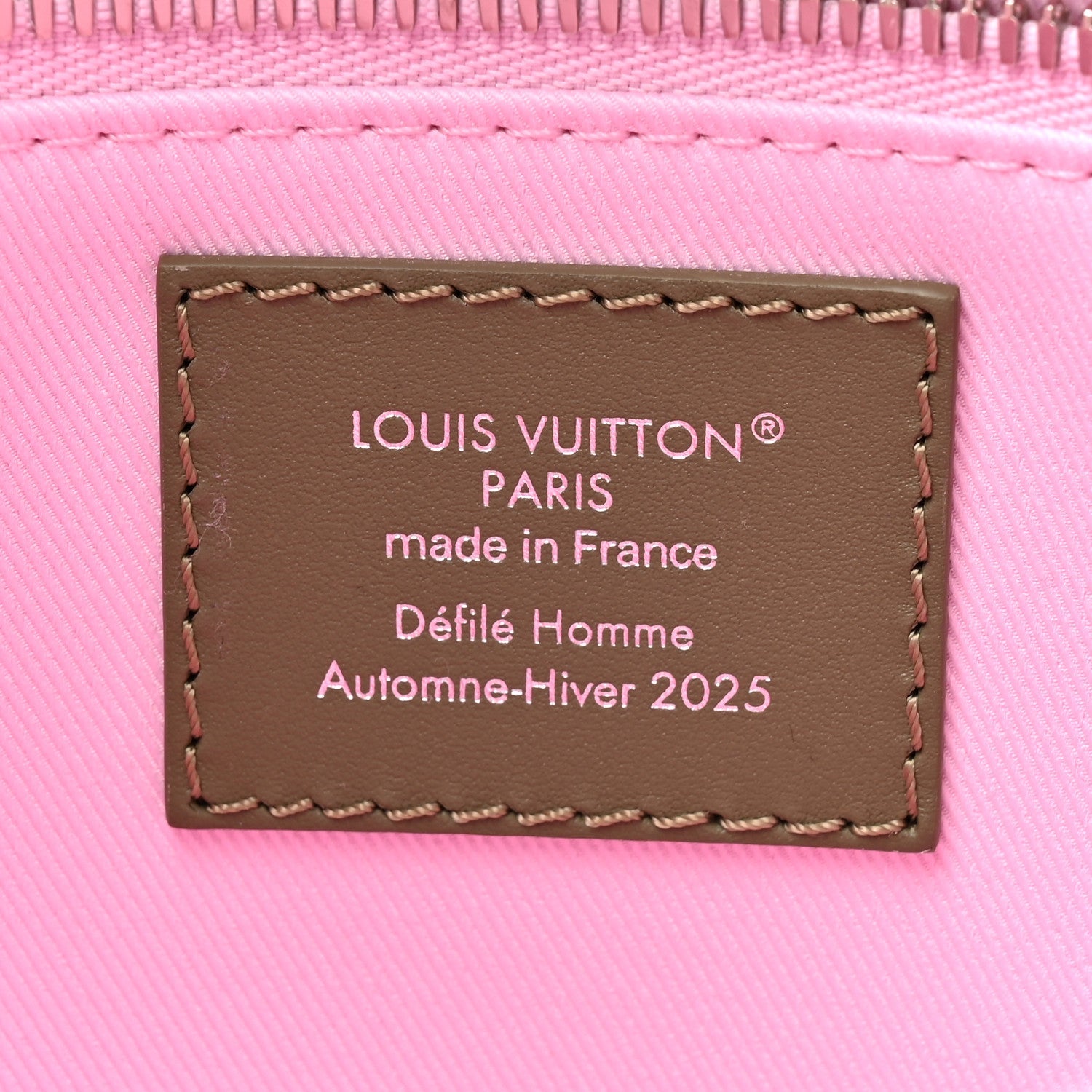 Louis Vuitton Calfskin Mini Shopper Tote Khaki Green Pink