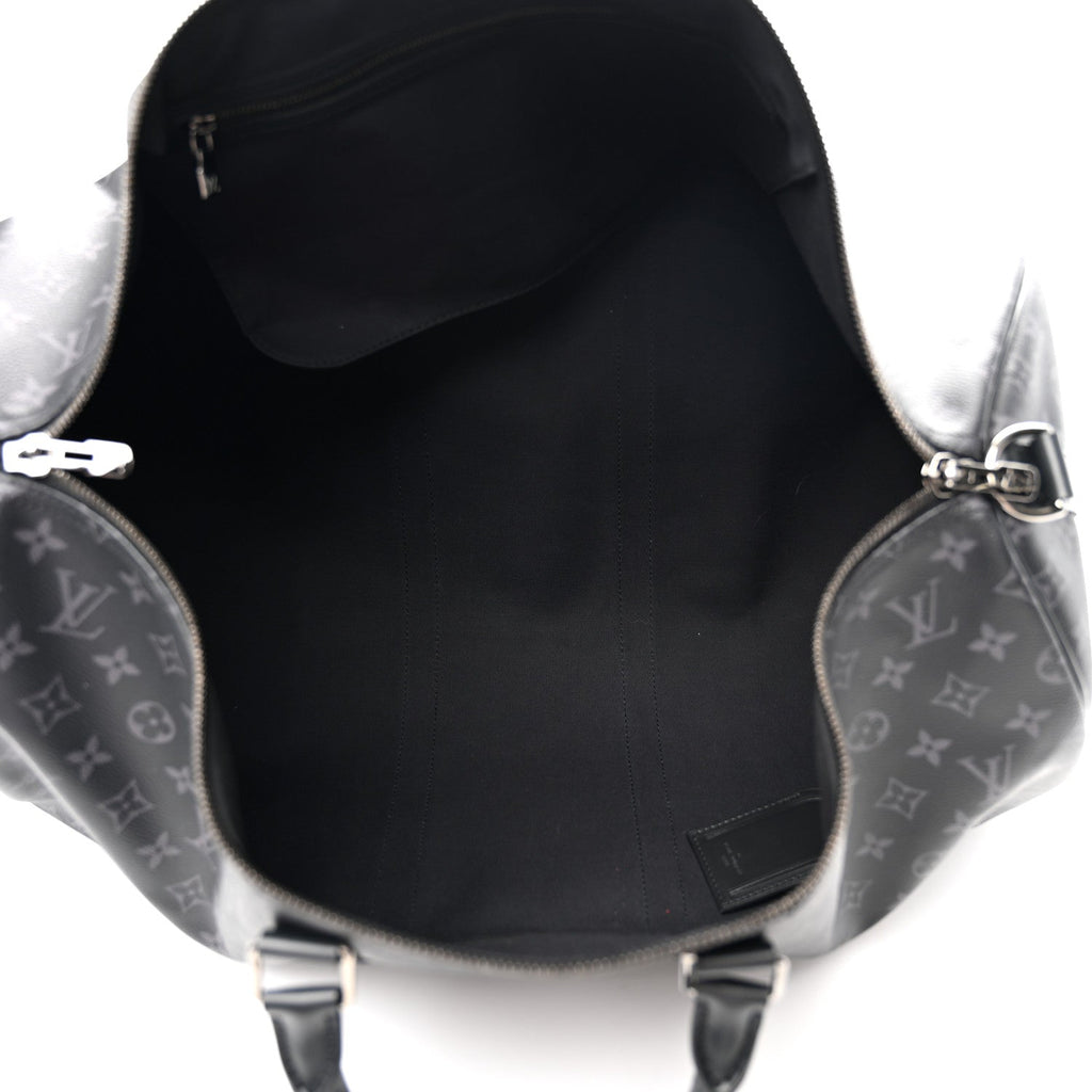 Louis Vuitton Monogram Eclipse Keepall Bandouliere 55