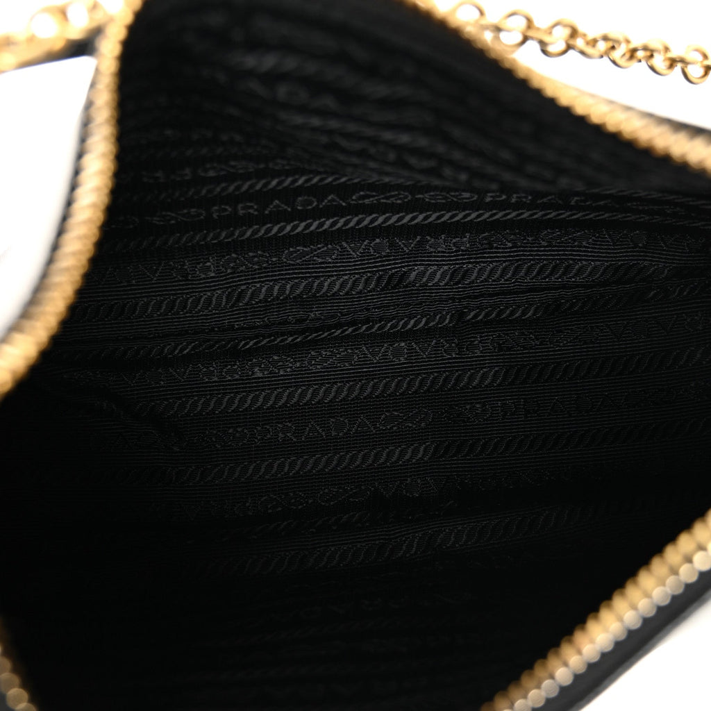 Prada Saffiano Lux Re-Edition 2005 Shoulder Bag Black