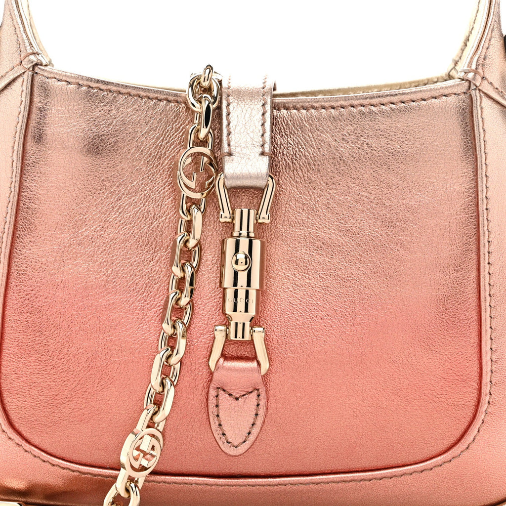 Gucci Metallic Faded Nappa Mini Jackie 1961 Copper