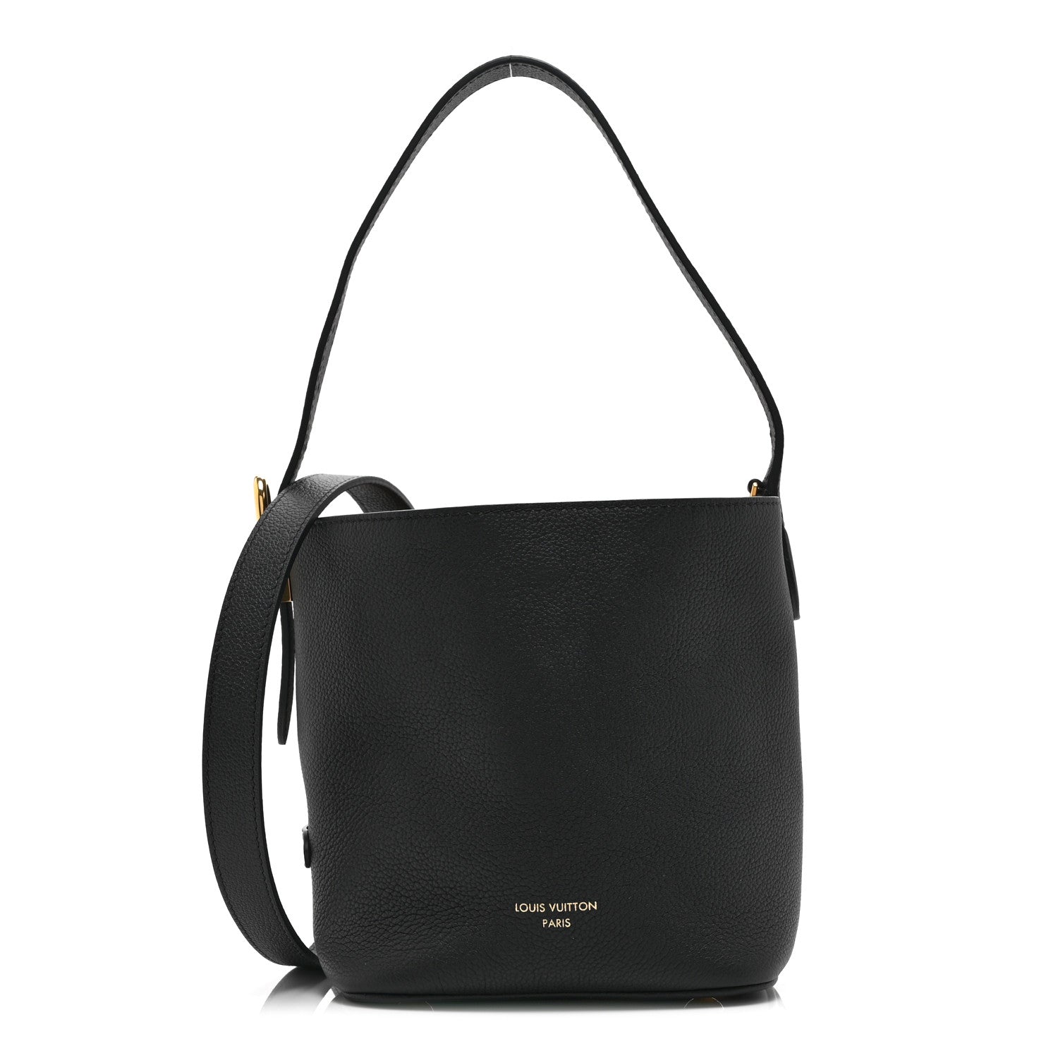 Louis Vuitton Grained Calfskin Low Key All In BB Black