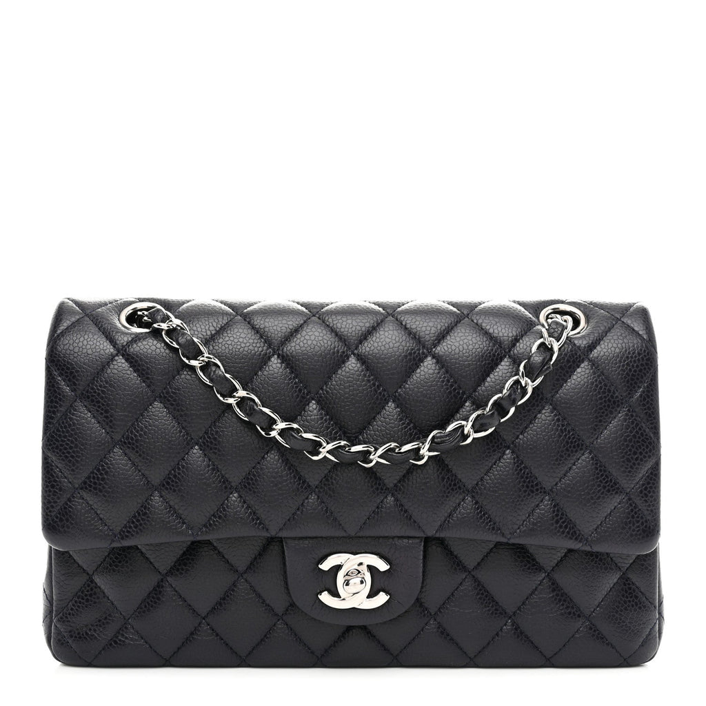 Chanel Caviar Quilted Medium Double Flap Navy