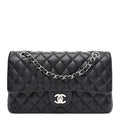 Chanel Caviar Quilted Medium Double Flap Navy