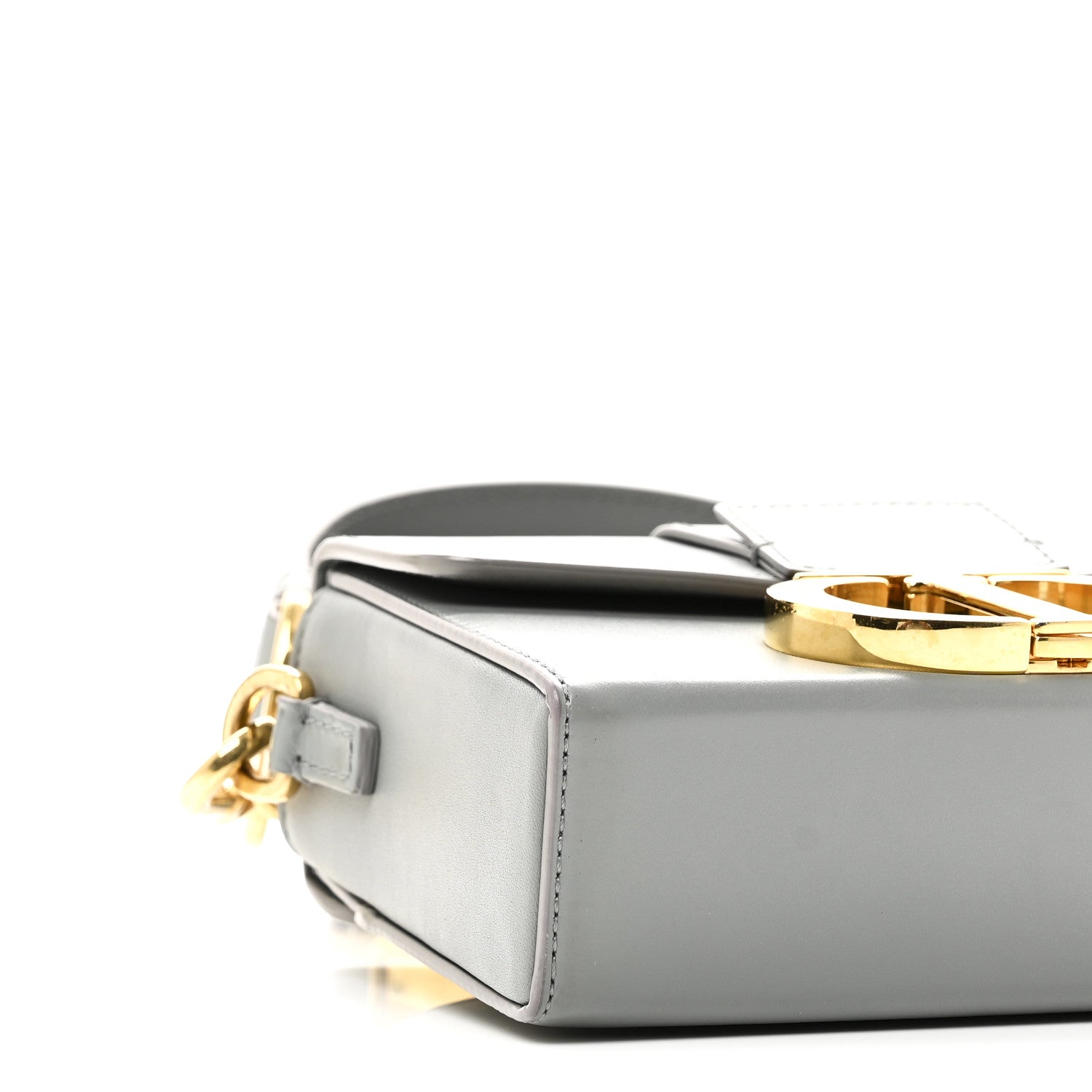 Christian Dior Box Calfskin 30 Montaigne Box Bag Gray