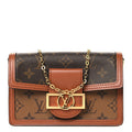 Louis Vuitton Reverse Monogram Dauphine Chain Wallet