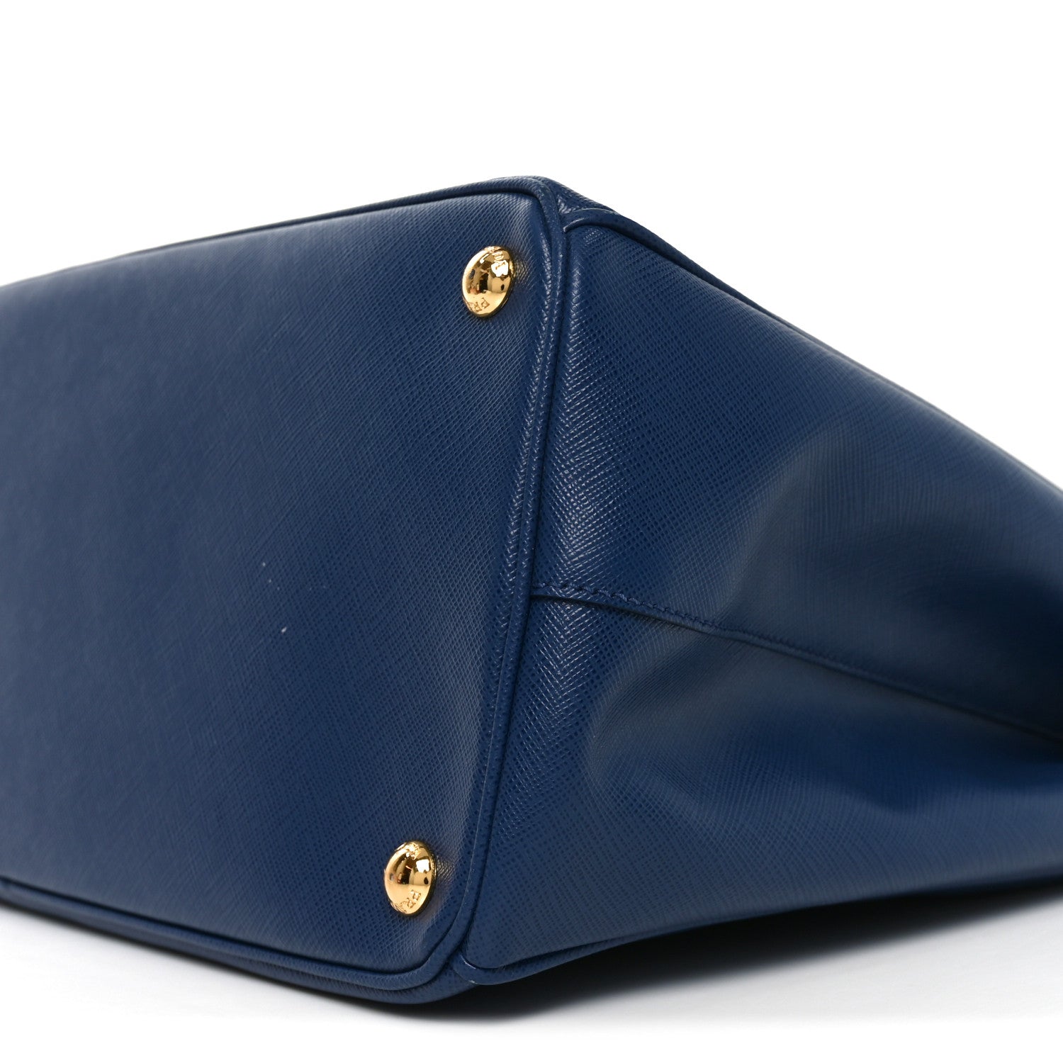 Prada Saffiano Lux Large Galleria Double Zip Tote Bluette
