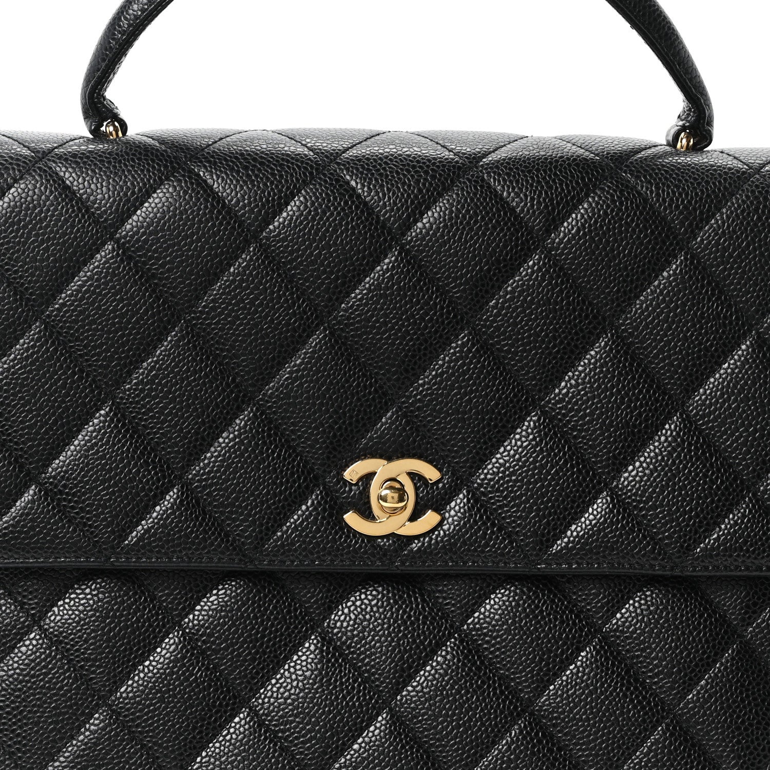 Chanel Caviar Quilted Jumbo Kelly Flap Black