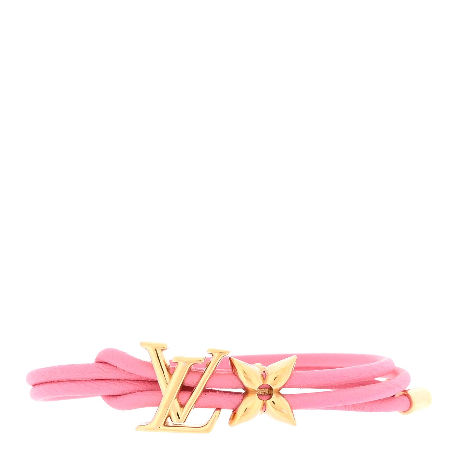 Louis Vuitton Calfskin Bloom Bracelet Pink
