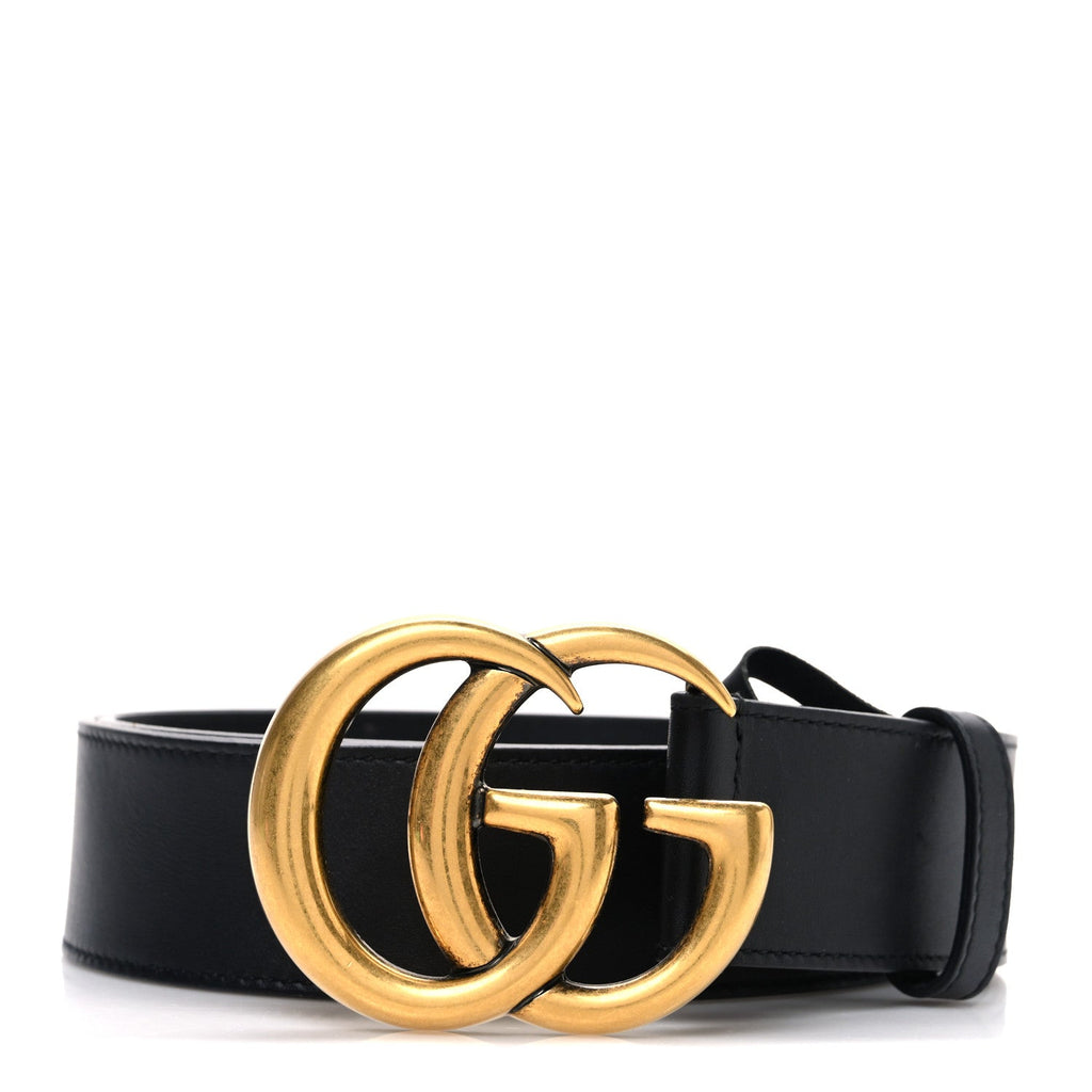 Gucci Calfskin Double G 40mm Belt 90 36 Black