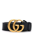 Gucci Calfskin Double G 40mm Belt 90 36 Black