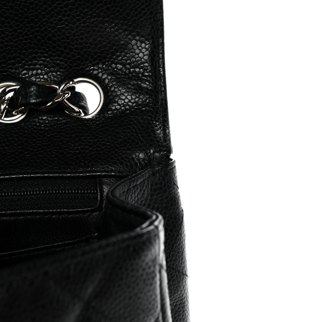 Chanel Caviar Quilted Jumbo Single Flap Black