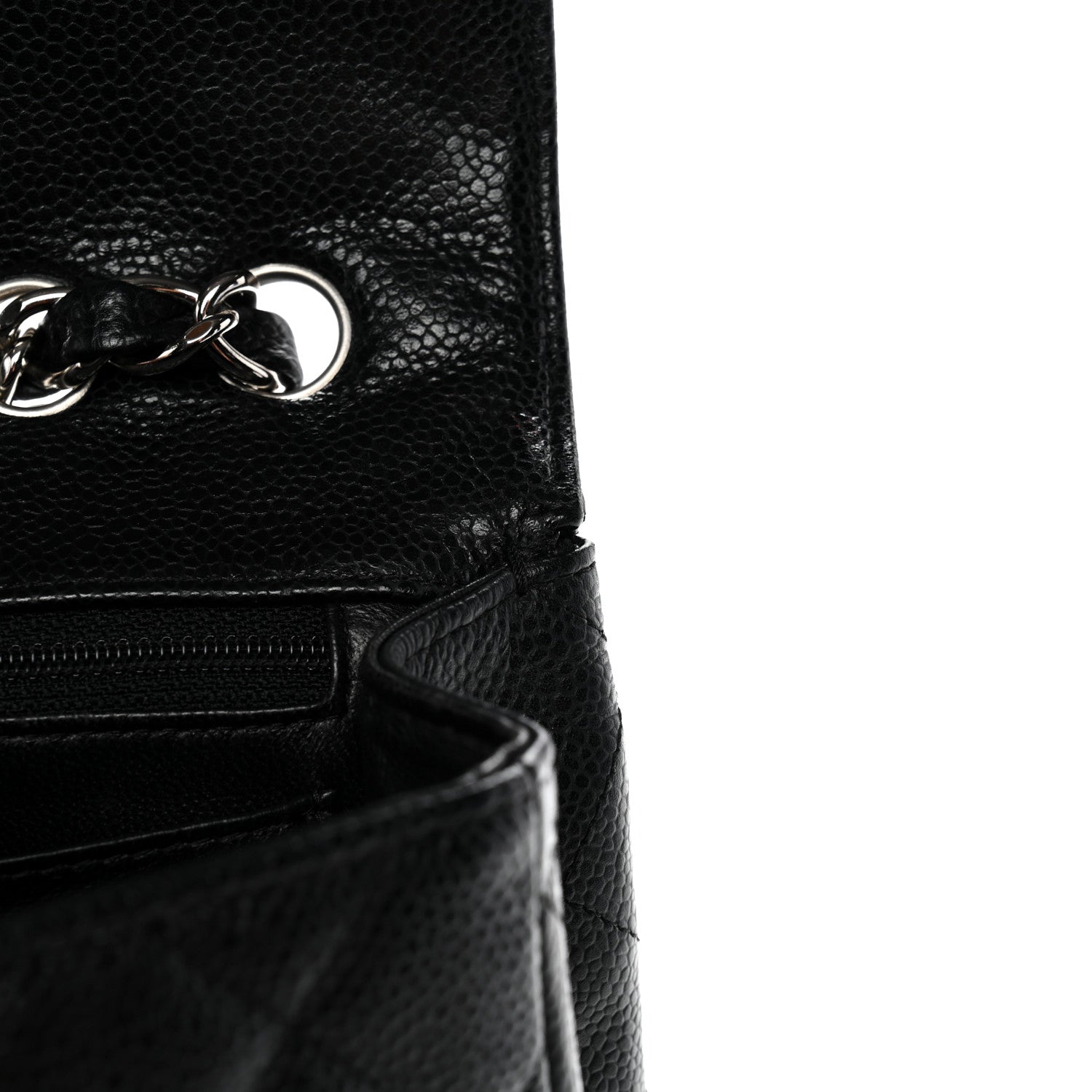Chanel Caviar Quilted Jumbo Single Flap Black