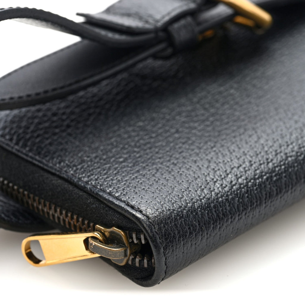 Gucci Calfskin GG Marmont Double Belt Bag 70 28 Black