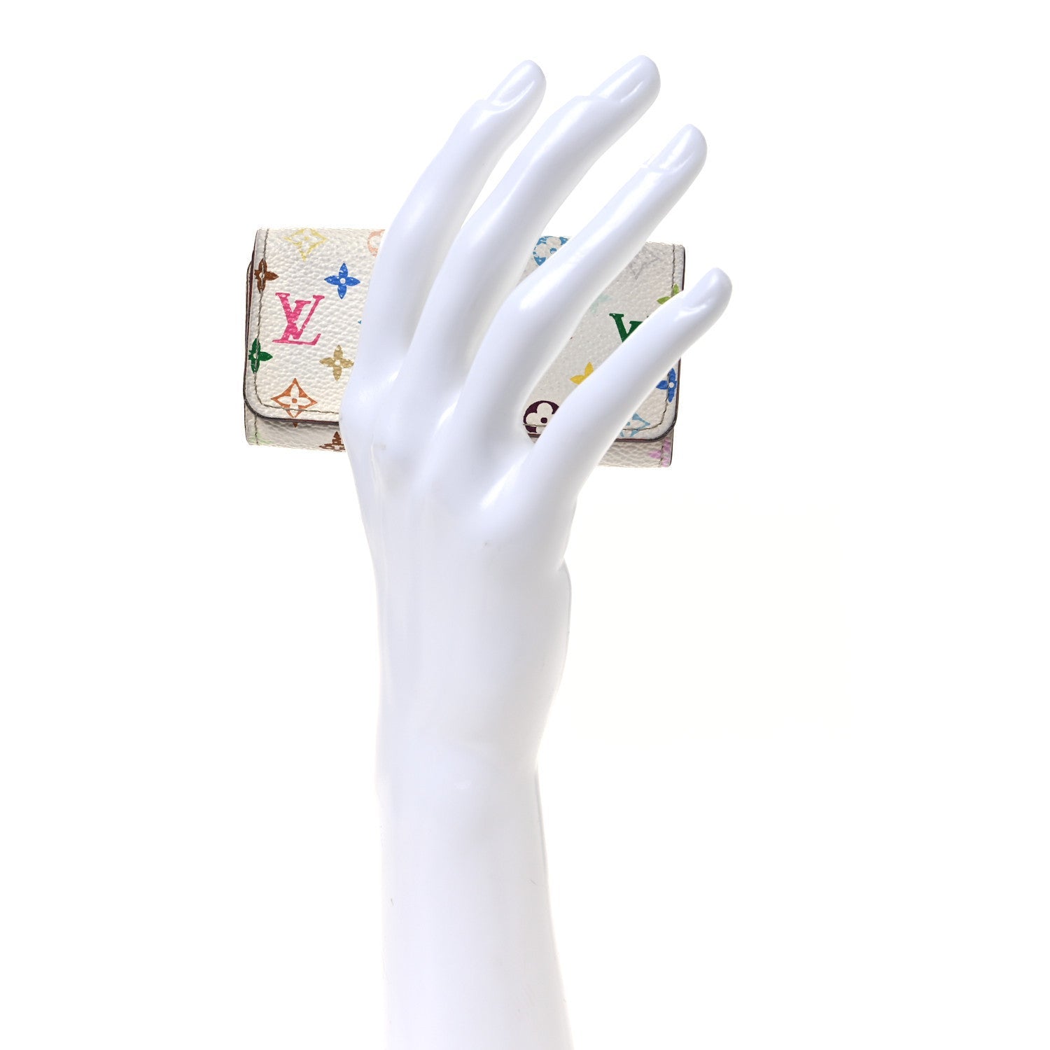 Louis Vuitton Monogram Multicolor Multicles 4 Key Holder White