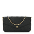 Louis Vuitton Empreinte Pochette Felicie Chain Wallet Black