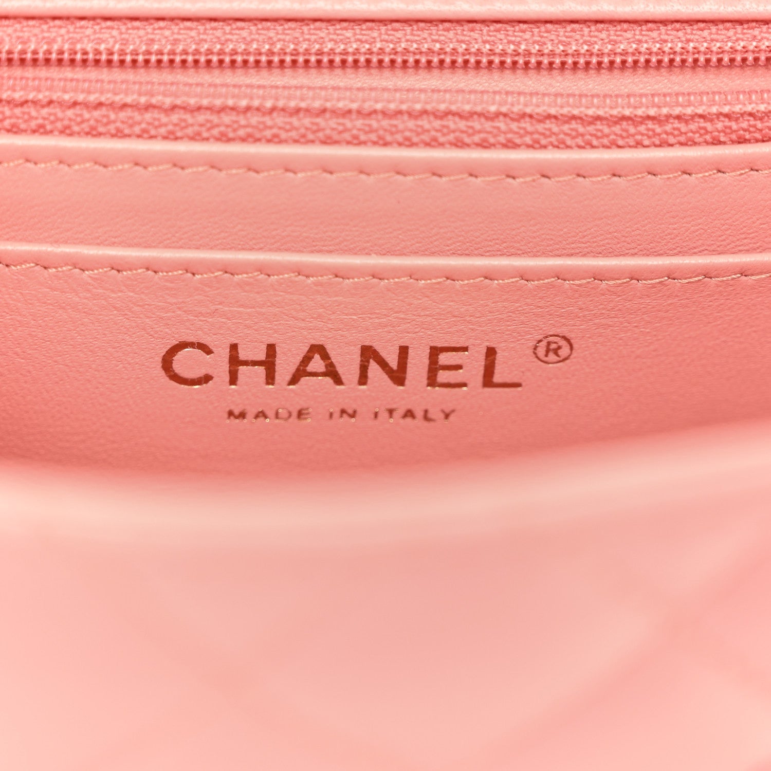 Chanel Lambskin Quilted Mini Square Flap Pink