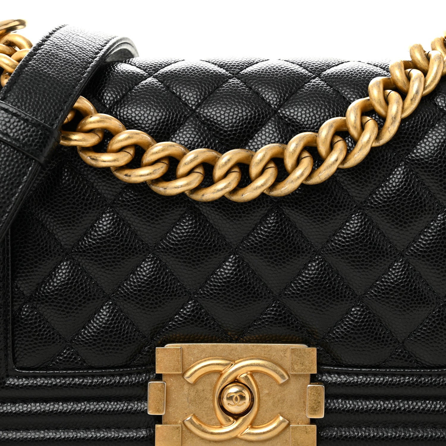 Chanel Caviar Quilted Small Boy Flap Black