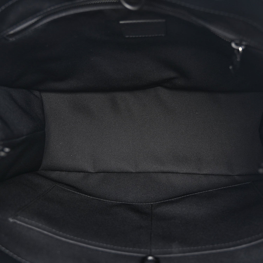 Louis Vuitton Calfskin Shopper Tote MM Black