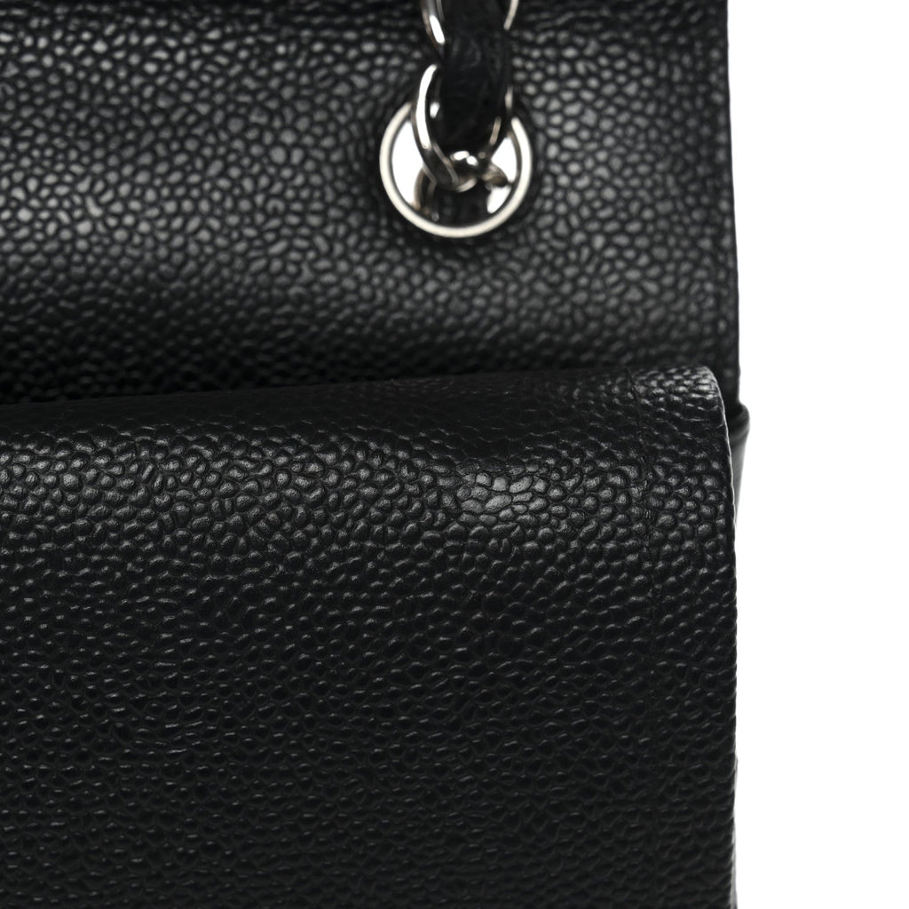 Chanel Caviar Quilted Jumbo Double Flap Black