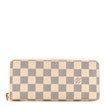 Louis Vuitton Damier Azur Clemence Wallet Rose Ballerine